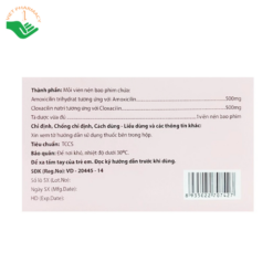 Thuốc Polyclox 1000 Hataphar điều trị các nhiễm khuẩn (10 vỉ x 10 viên)