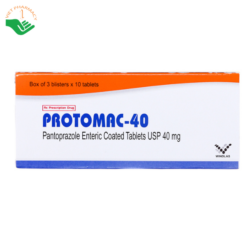 Thuốc Protomac 40 trị trào ngược dạ dày, thực quản (3 vỉ x 10 viên)