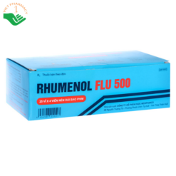Thuốc Rhumenol Flu 500 Medipharco điều trị đau đầu, sốt từ nhẹ đến vừa (25 vỉ x 4 viên)