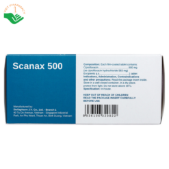 Thuốc Scanax 500 Stella điều trị nhiễm khuẩn (5 vỉ x 10 viên)