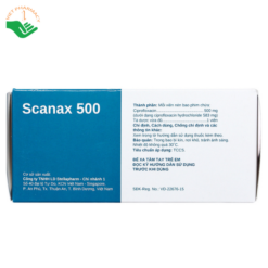 Thuốc Scanax 500 Stella điều trị nhiễm khuẩn (5 vỉ x 10 viên)