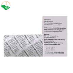Thuốc Serapid 5mg trị đau nửa đầu, chóng mặt tiền đình (10 vỉ x 10 viên)