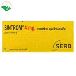 Thuốc Sintrom 4mg chống đông máu, ngăn chặn tắc nghẽn mạch máu(30 viên)