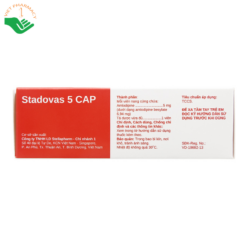 Thuốc Stadovas 5 Cap trị tăng huyết áp, đau thắt ngực (3 vỉ x 10 viên)
