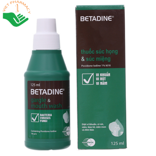 Thuốc súc họng Betadine Gargle & Mouth Wash