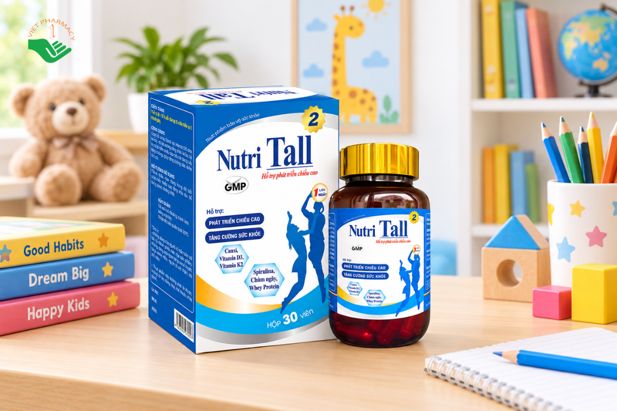 Nutri Tall 2 - Chuyên biệt phát triển chiều cao cho trẻ 8-18 tuổi