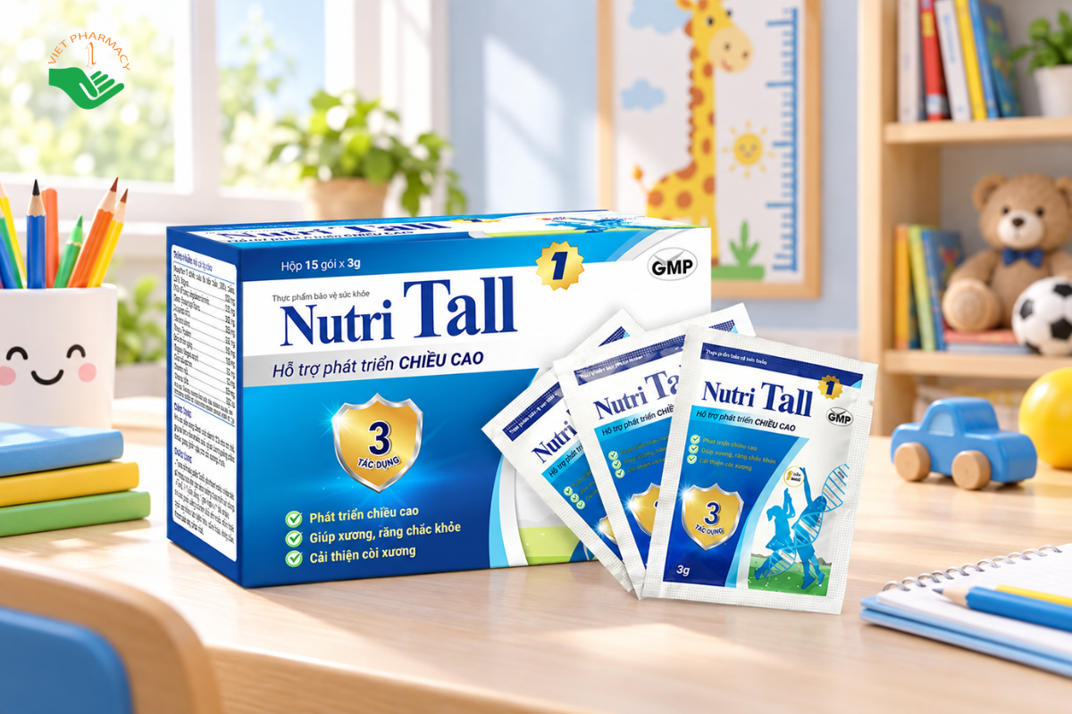 Nutri Tall 1 - Phát triển chiều cao chuyên biệt cho trẻ 1-7 tuổi