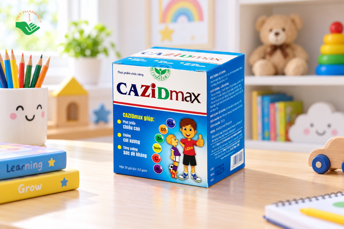 Cazidmax dễ hấp thu, không bị đầy bụng