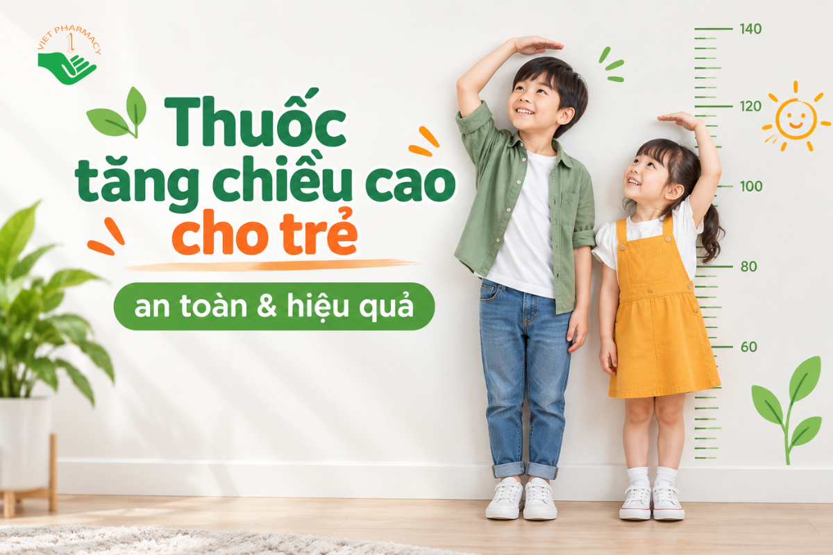 Các loại thuốc tăng chiều cao tốt an toàn và hiệu quả cho bé