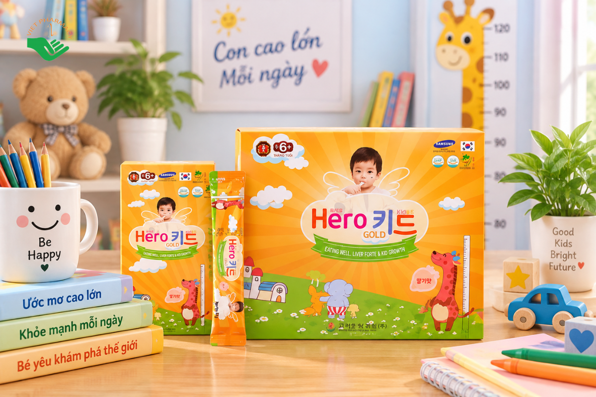 Hero Kid Gold bổ sung canxi