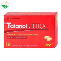 Thuốc Tatanol Ultra điều trị các cơn đau từ trung bình đến nặng (3 vỉ x 10 viên)