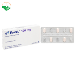 Thuốc Tavanic 500mg Sanofi điều trị nhiễm khuẩn do vi khuẩn (1 vỉ x 5 viên)