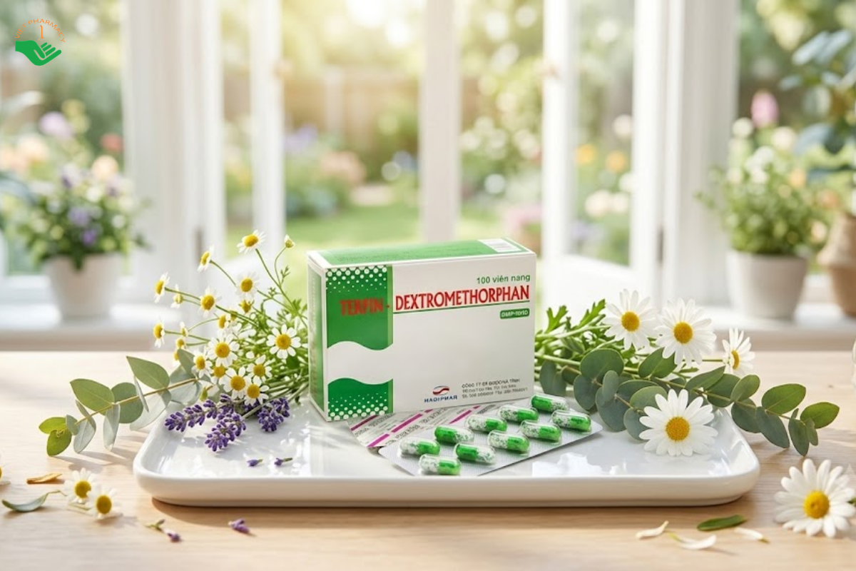 Thuốc Terpin-Dextromethorphan Chữa ho, long đàm ở người lớn và trẻ nhỏ