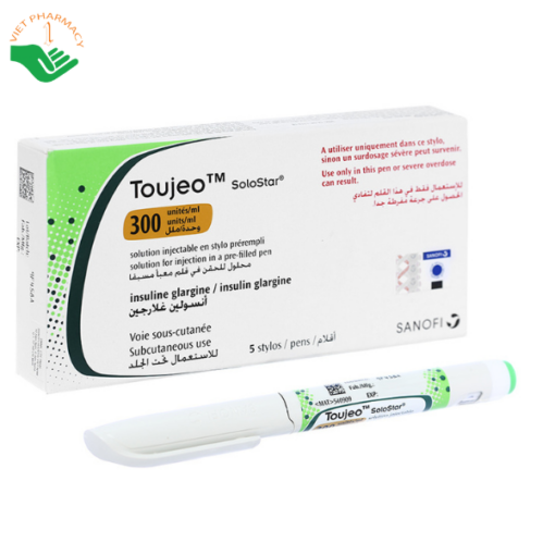 Thuốc tiêm Toujeo Solostar 300U/ml Sanofi điều trị đái tháo đường (5 cây)