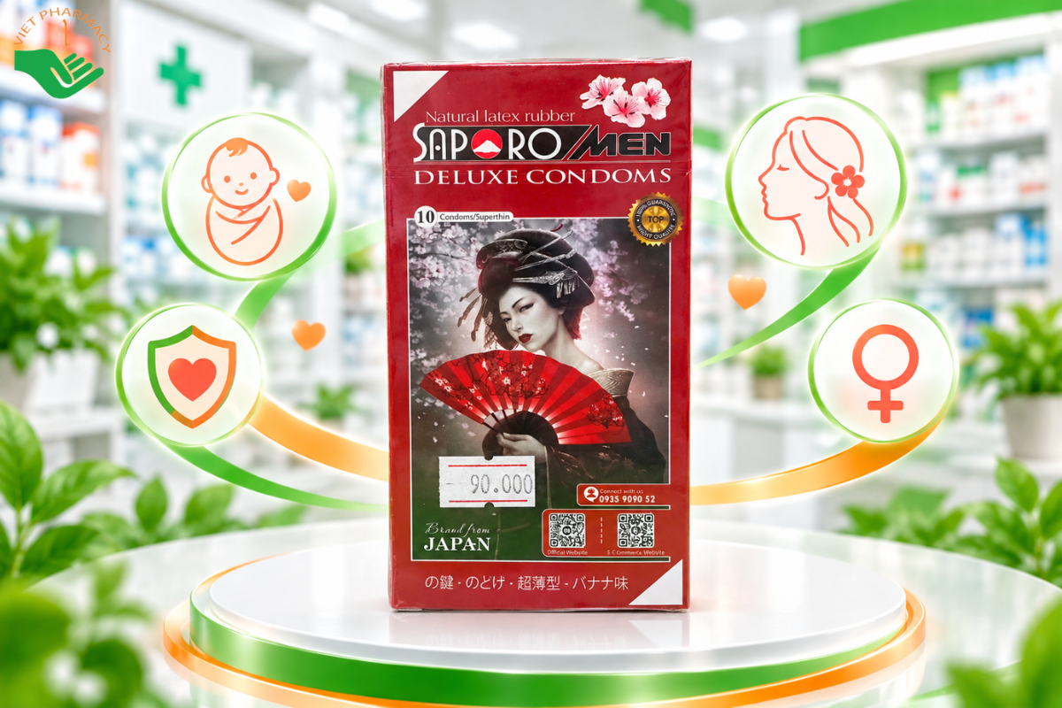 Bao cao su Saporomen Deluxe Condoms