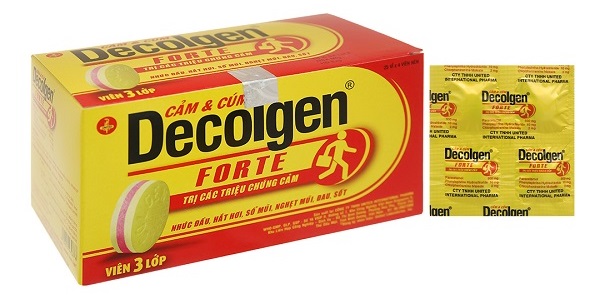 Thuốc trị cảm cúm Decolgen Forte