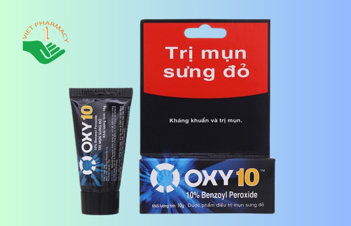 Thuốc trị mụn lưng Oxy 10