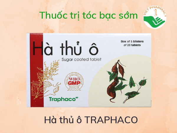 Thuốc trị tóc bạc sớm Hà Thủ Ô Traphaco
