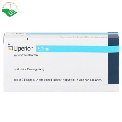Thuốc Uperio 50mg Novartis trị suy tim (2 vỉ x 14 viên)