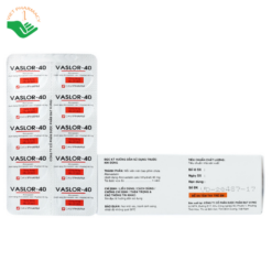 Thuốc Vaslor-40 Davipharm hỗ trợ cho chế độ ăn kiêng điều trị cao cholesterol máu nguyên phát (6 vỉ x 10 viên)
