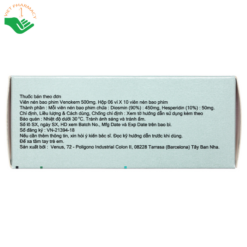 Thuốc VenoKern 500mg trị trĩ, suy giãn tĩnh mạch (6 vỉ x 10 viên)