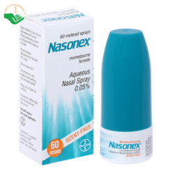 Thuốc xịt mũi Nasonex Bayer điều trị viêm mũi dị ứng (60 liều)