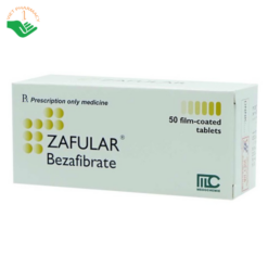 Thuốc Zafular Medochemie điều trị tăng triglyceride máu, tăng lipid máu hỗn hợp (5 vỉ x 10 viên)