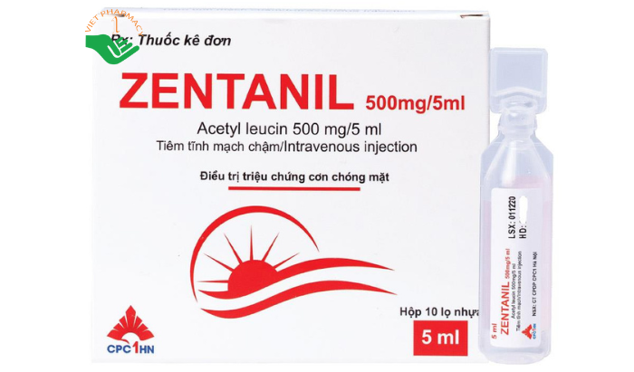 Thuốc Zentanil Inj 500mg điều trị chứng chóng mặt (Hộp 10 lọ)