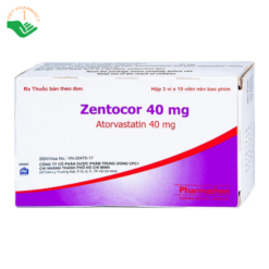 Thuốc Zentocor 40mg Pharmathen điều trị hỗ trợ cho chế độ ăn kiêng (3 vỉ x 10 viên)