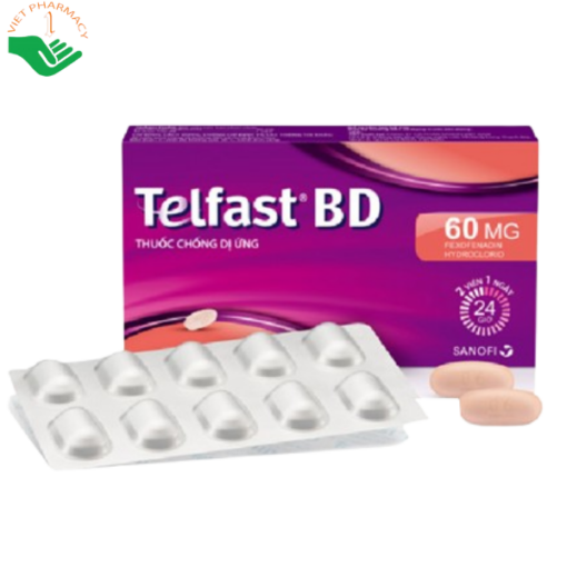 Thuốc Telfast 60mg điều trị mày đay vô căn mạn tính (30 viên)