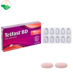 Thuốc Telfast 60mg điều trị mày đay vô căn mạn tính (30 viên)