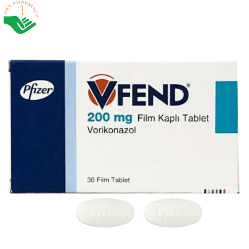 Thuốc Vfend 200mg điều trị nhiễm nấm Candida (30 viên)