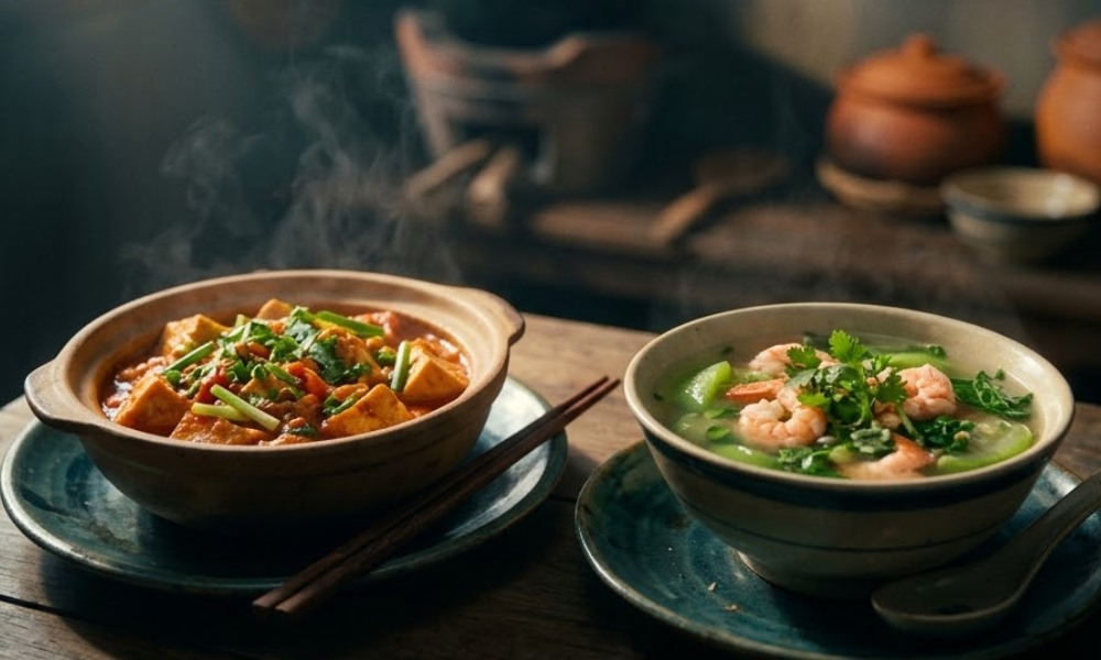 Đậu hũ sốt cà chua là món quen thuộc mà không bao giờ chán