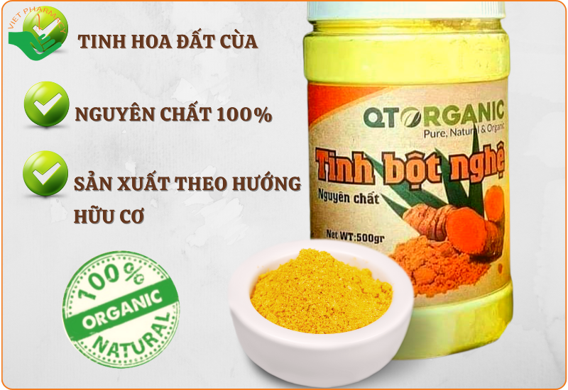 Tinh bột nghệ QTOrganic