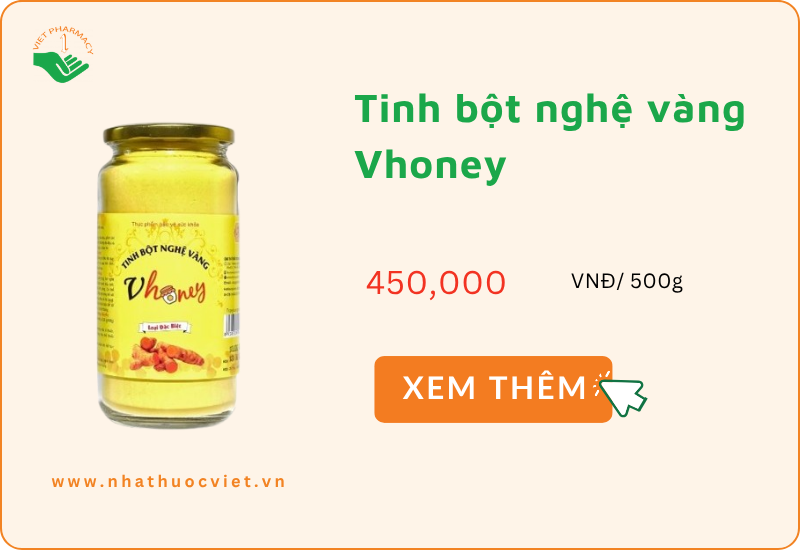 Tinh bột nghệ vàng Vhoney