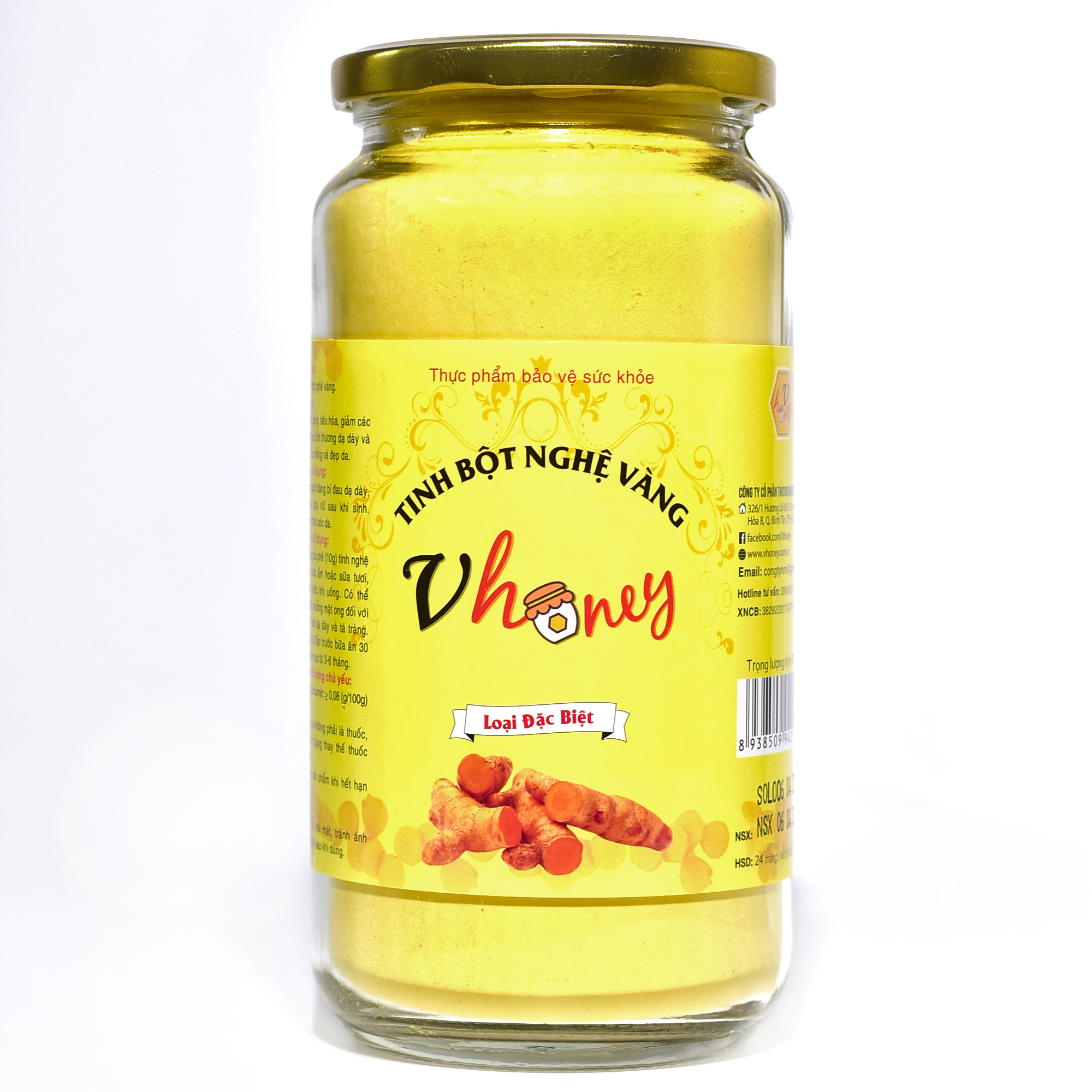 Tinh bột nghệ vàng Vhoney