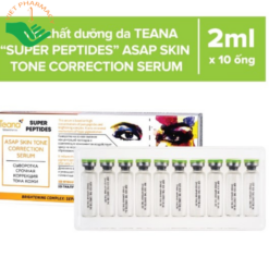 Tinh chất dưỡng trắng da, mờ thâm nám Serum Teana Super Peptides ASAP Skin Tone Correction 2ml x 10 ống