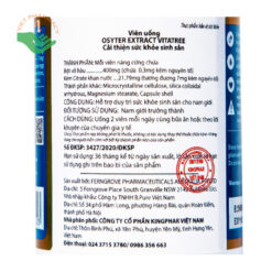 TINH CHẤT HÀU TƯƠI VITATREE OYSTER EXTRACT, CHAI 90 VIÊN