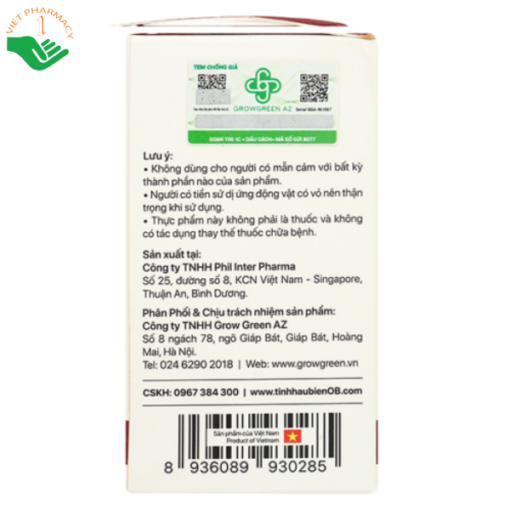 Tinh chất Hàu Biển OB USAPHA hỗ trợ tăng cường sinh lực, cải thiện sinh lý nam (30 viên)