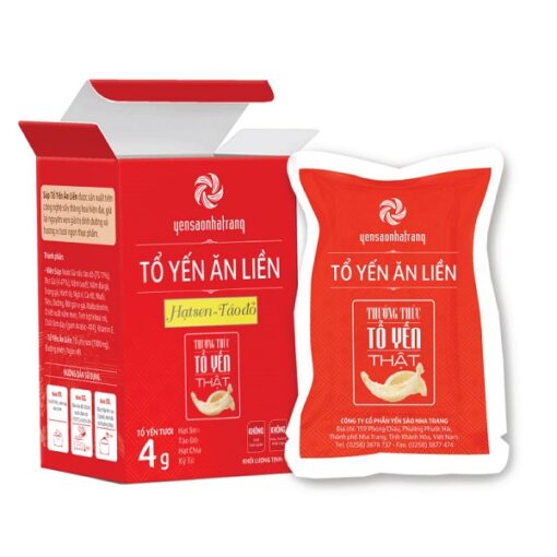 Tổ yến ăn liền hạt sen táo đỏ
