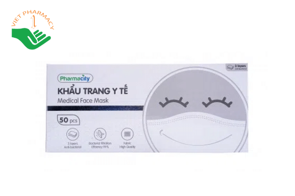 Khẩu trang y tế trẻ em 3 lớp Pharmacity