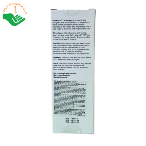 Kem trị nám TDF - Fairence T Complex 30g