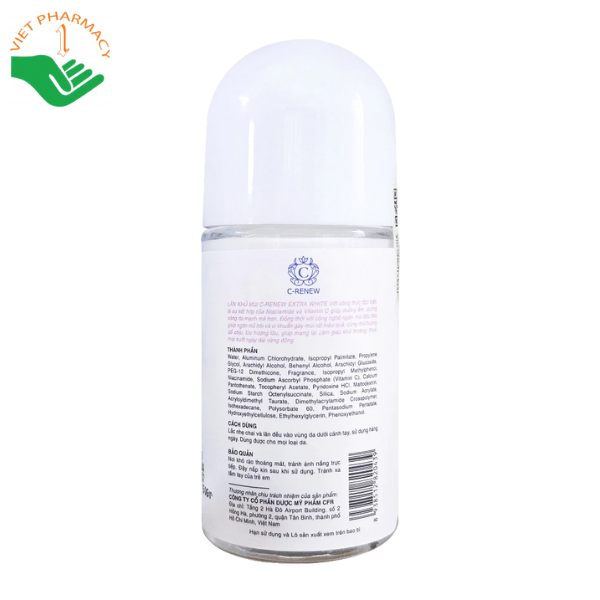 Lăn khử mùi C-Renew Extra White (Chai 50ml)