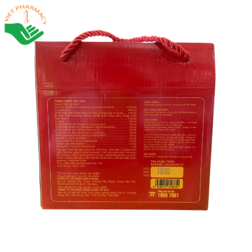 Sâm uống hồng yến trùng thảo (Hộp 30 gói x 15ml)