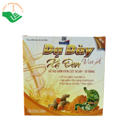 TPBVSK Dạ Dày Xạ Đen Việt Á (Hộp 20 gói × 10ml)
