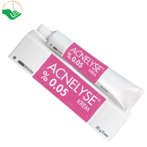 Thuốc Tretinoin Acnelyse 0.05 điều trị mụn trứng cá vừa phải, mụn trứng cá sần, có mủ