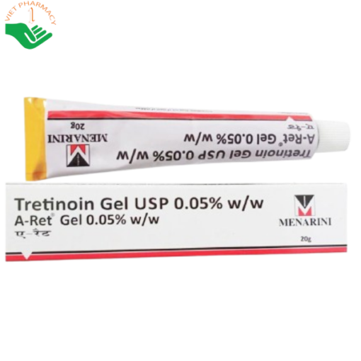 Gel Trị Mụn Tretinoin Gel USP 0.05% 20g
