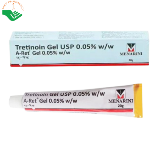 Gel Trị Mụn Tretinoin Gel USP 0.05% 20g