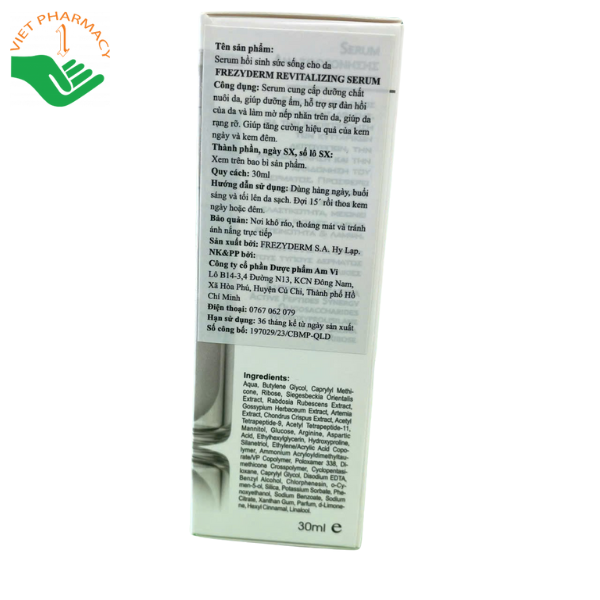 Serum hồi sinh sức sống da Frezyderm Revitalizing Serum 30ml